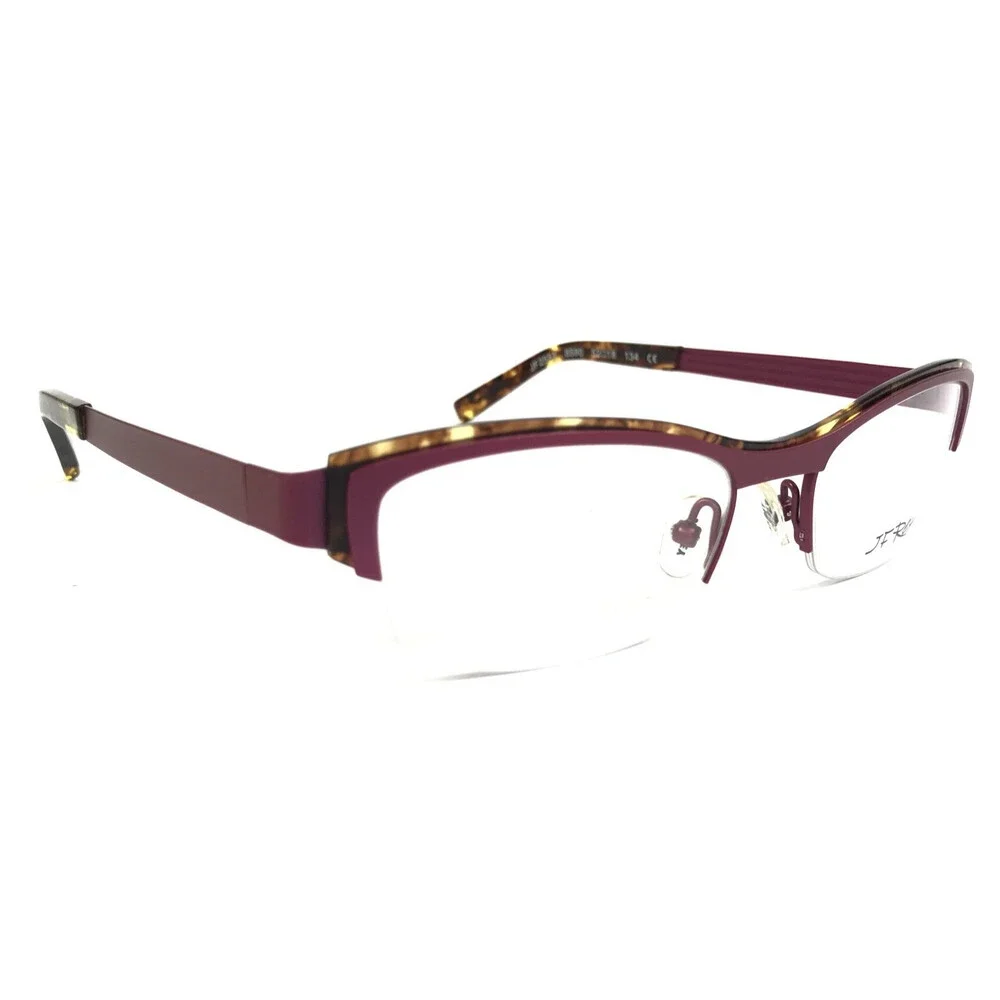 J.F. Rey Eyeglasses Frame JF2551 8590 Matte Purple Tortoise Half Rim 52-18-134